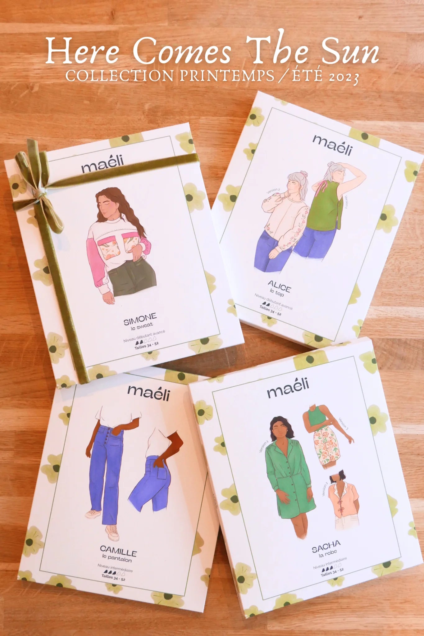 Pack patrons de la collection here comes the sun