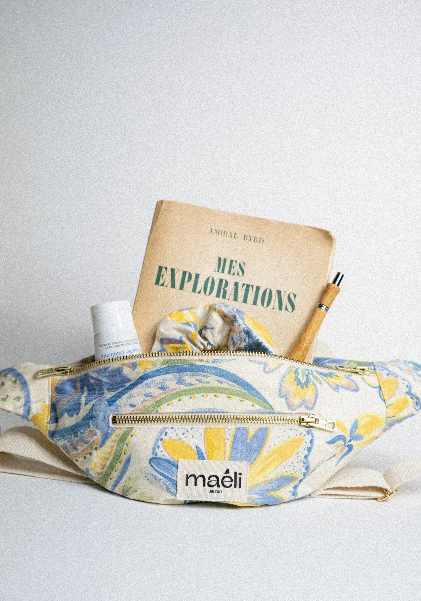 Kit mercerie pour réaliser le sac banane Léonie de Maéli.