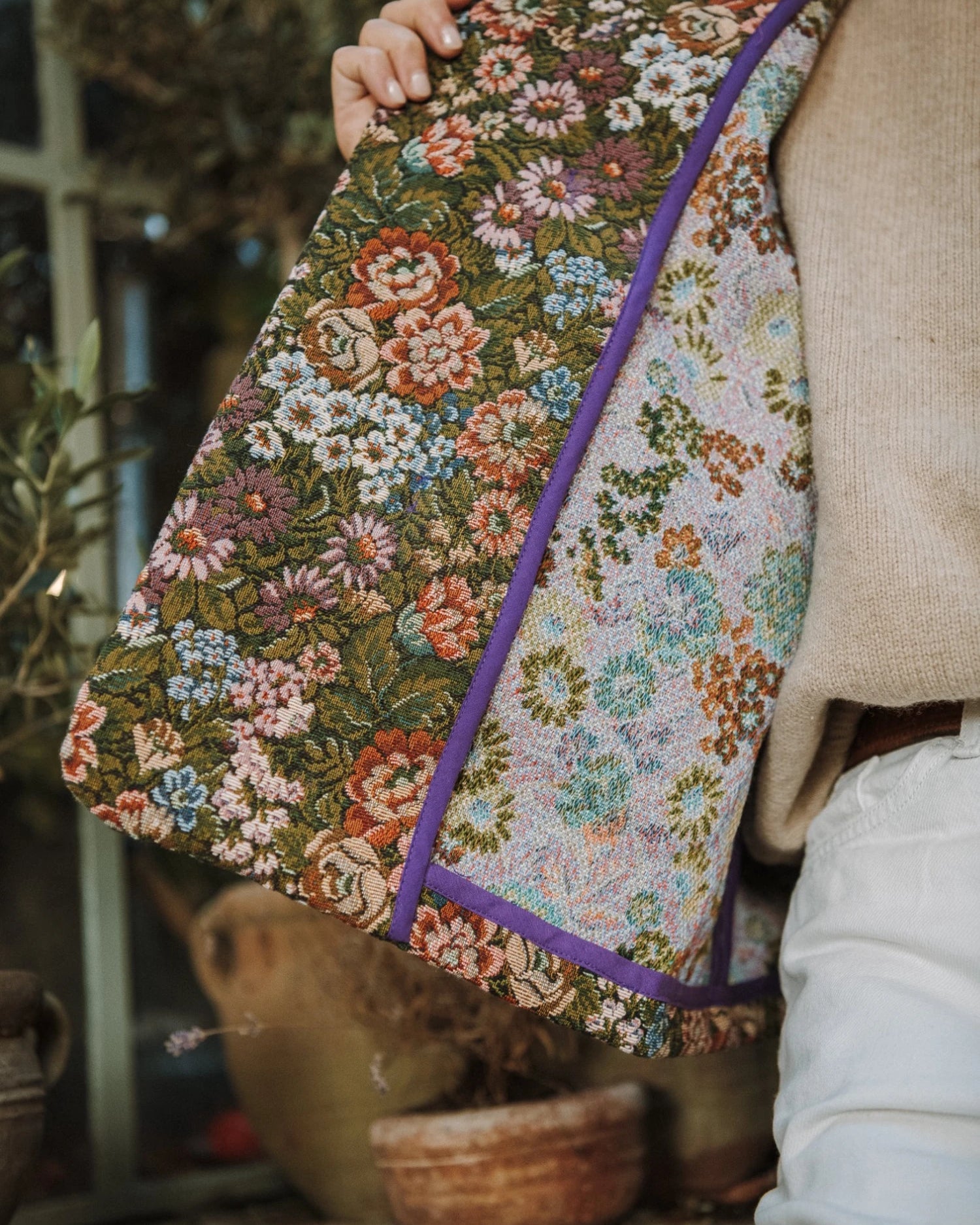 Patron Carole Maéli Paris, veste en jacquard vintage