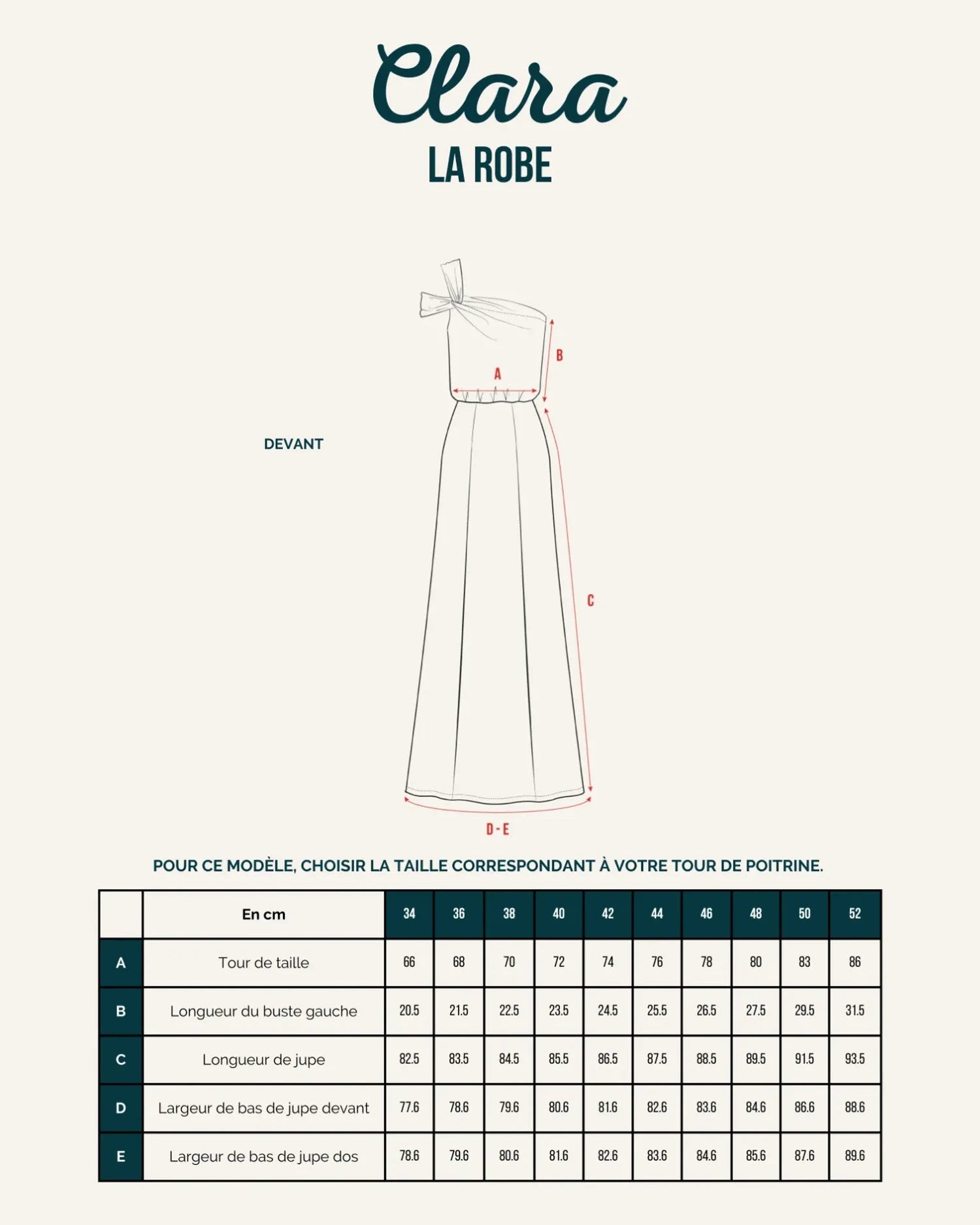 Fiche technique patron de couture jupe Clara de Maéli Paris