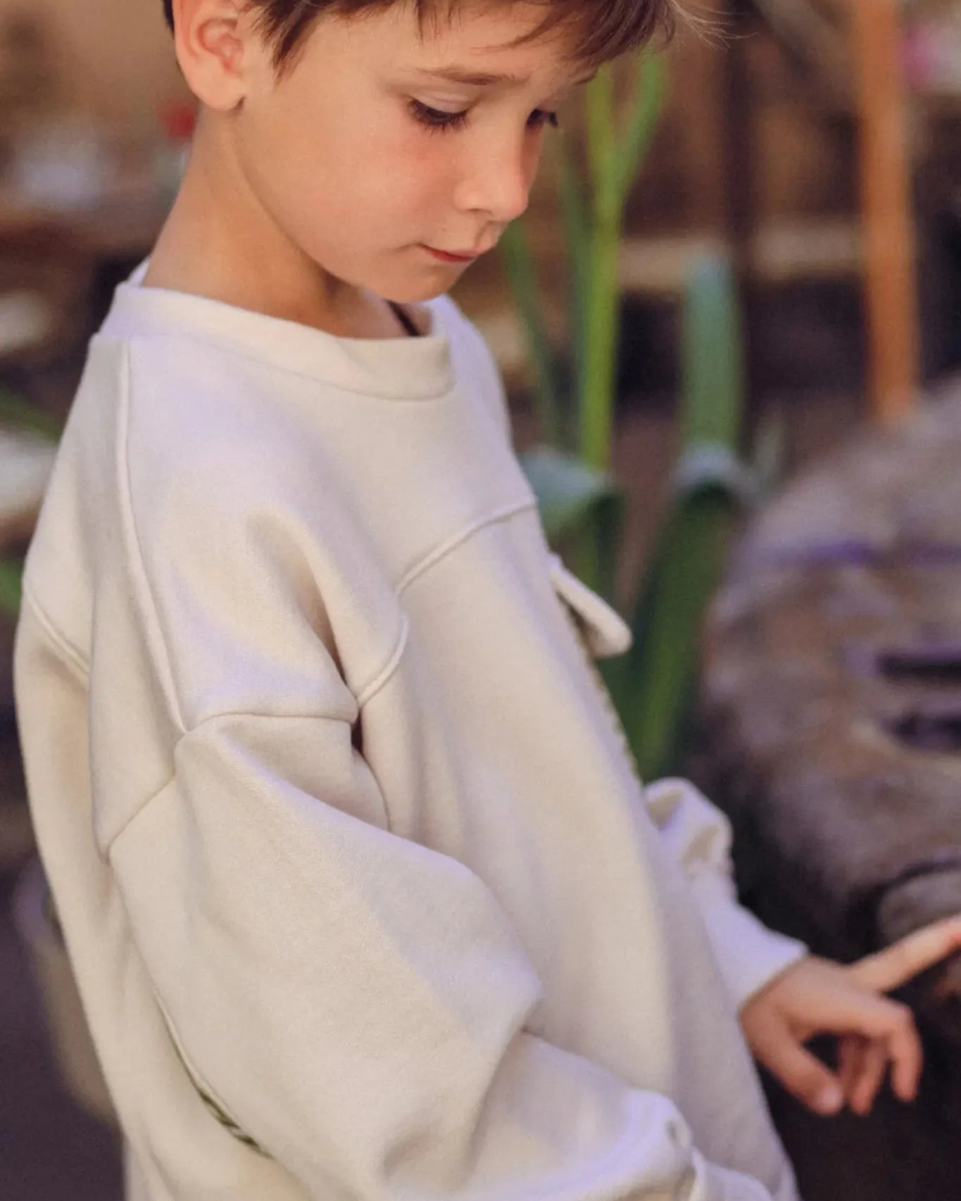 Patron de couture sweat Simone enfant, modèle uni.