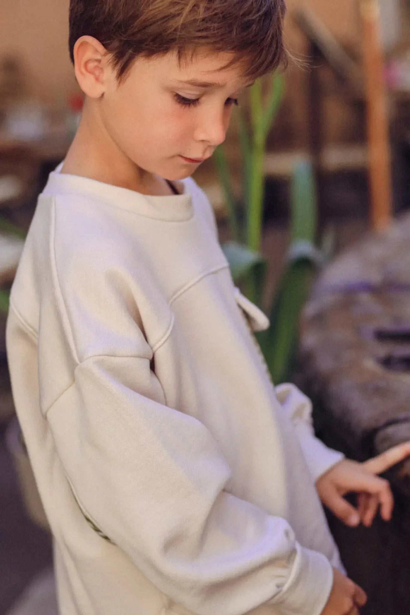 Patron de couture sweat Simone enfant, modèle uni.