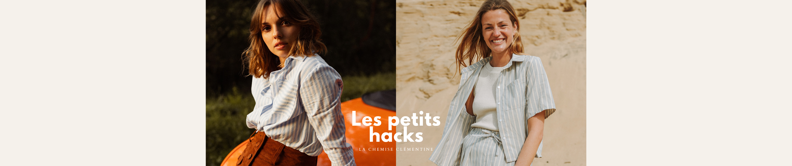 Patron de couture avant et après le hack chemisette
