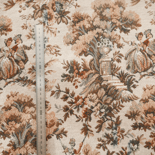 Tissu polyester - Jacquard marron - 120 cm * 200 cm