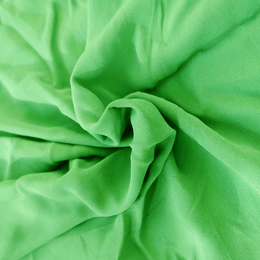 Tissu crepe satin - Vert unis - 130 cm * 215 cm