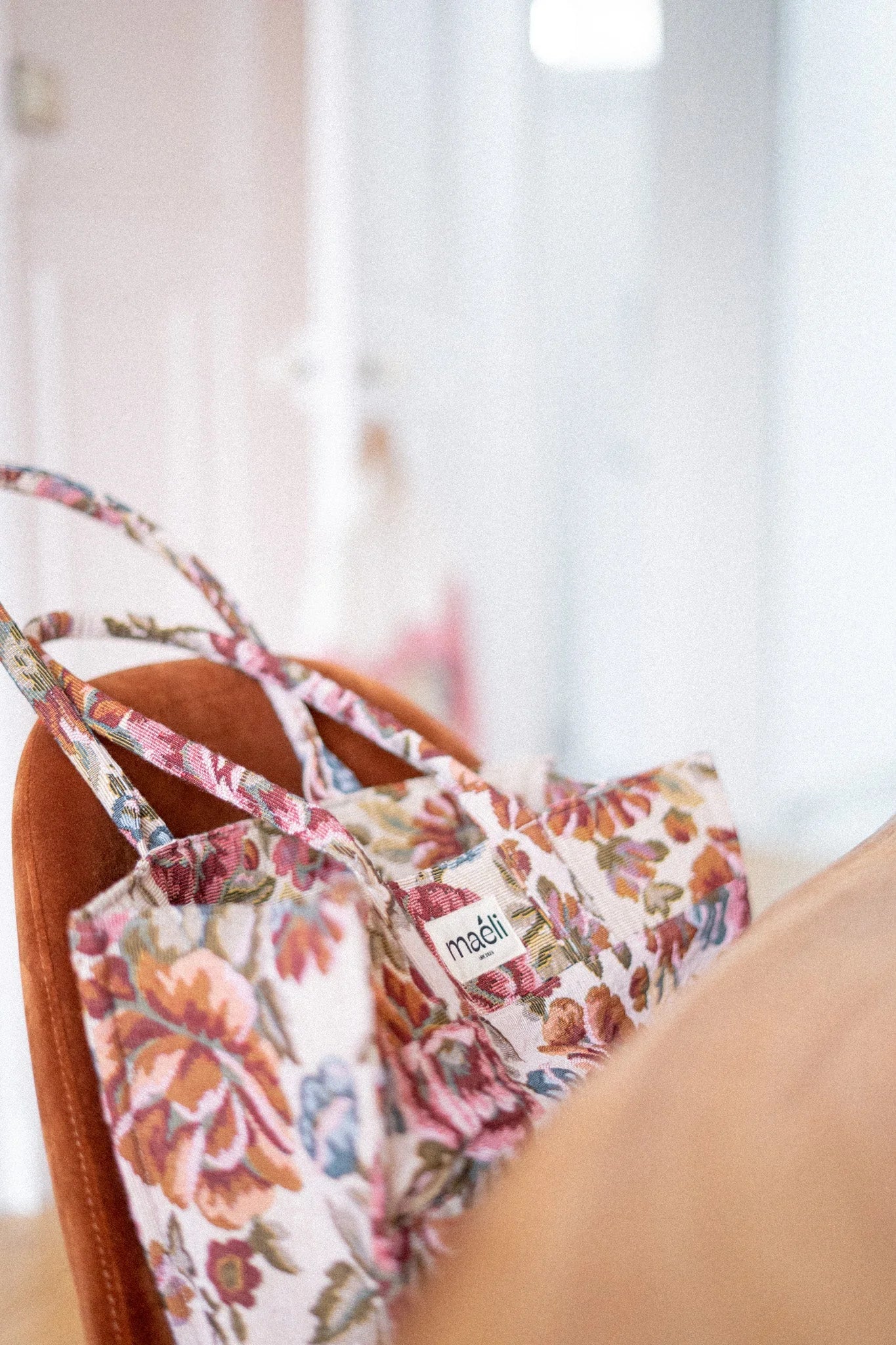 Kit couture du sac cabas Martha by Maéli en fleuri.