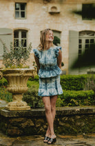 Patrons de couture top & jupe Hortense portés en ensemble coordonné avec smocks