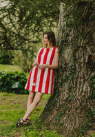 robe rayee femme look ete patron couture robe droite sans manches