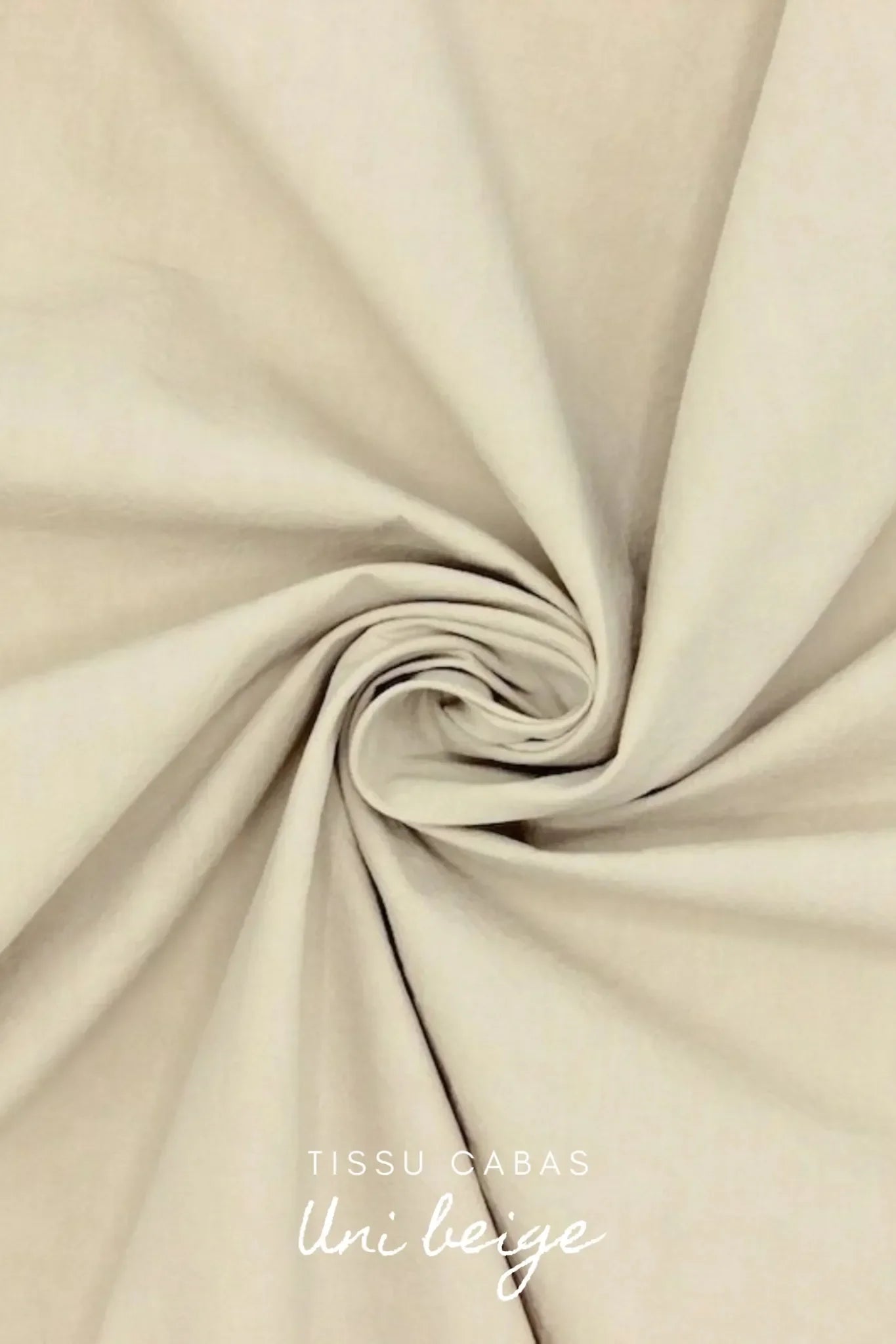 Tissu beige extérieur pour kit couture Martha personnalisable.